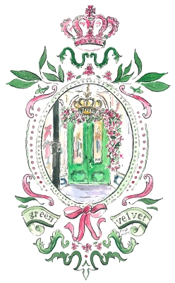 green-velvet-illustrated-wreath