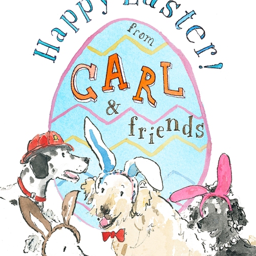 carl-and-friends-easter-illustration