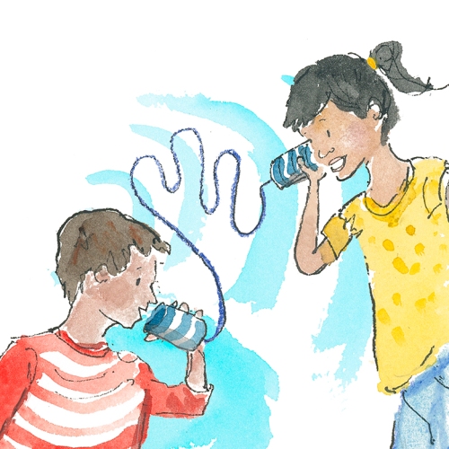 childrens-illustration-telephone-game