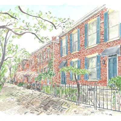 german-village-custom-watercolor