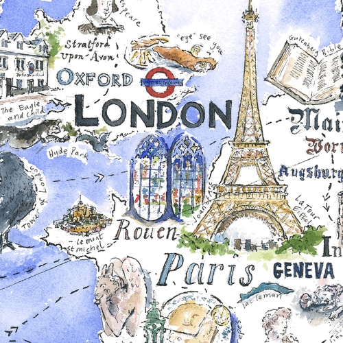 travel-map-custom-watercolor