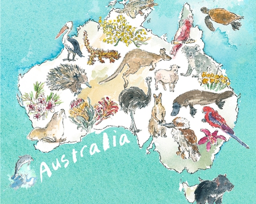 australia-animals-map