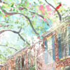 A Walk in German Village Art Print - Image 3