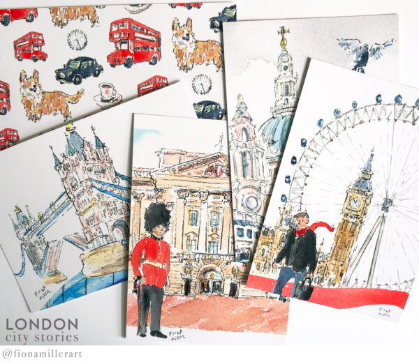 London Art Postcard Set