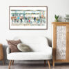 Windy day at the station Art Print - Image 2